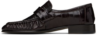 Кецове и обувки The Row Soft Leather Loafers Черно | F1280-E17, 2