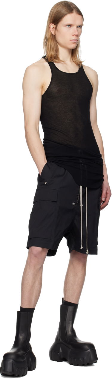 Къси панталони Rick Owens Rick Owens Hollywood Cargobela Shorts Черно | RU01E5360 TE, 3