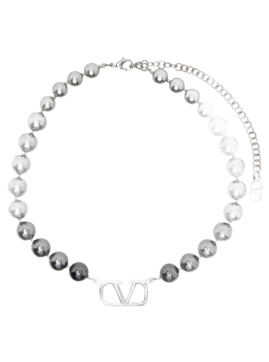 Garavani VLogo Signature Pearl Choker "Silver"