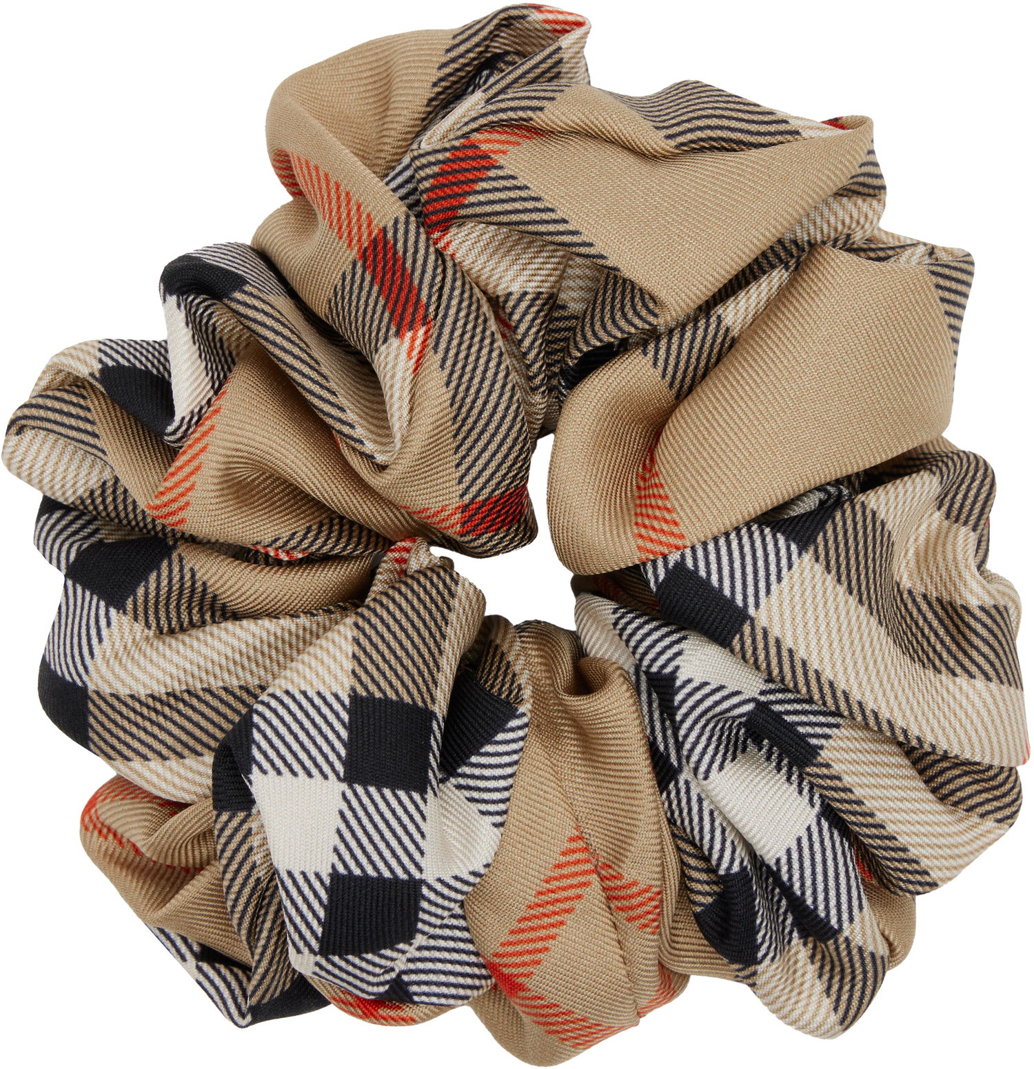 Аксесоари Burberry Burberry Silk Check Scrunchie Бежово | 8110933, 1