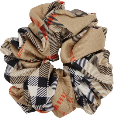 Аксесоари Burberry Burberry Silk Check Scrunchie Бежово | 8110933, 1
