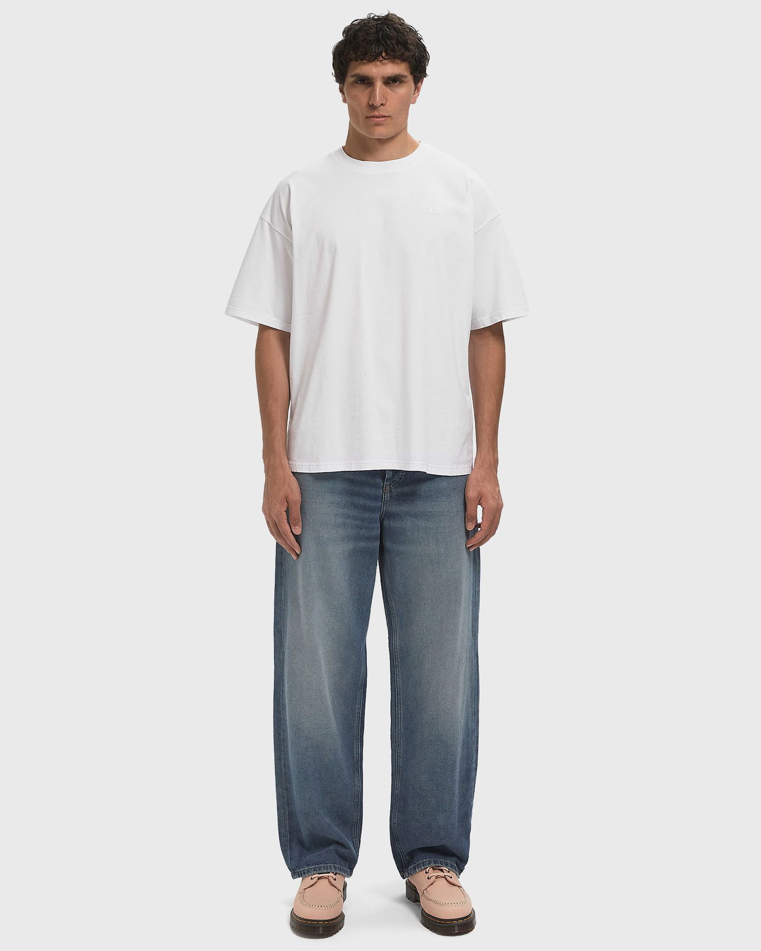 Дънки Diesel D-Macro Wide-Leg Jeans Синьо | A11598-0DBEB-01, 1