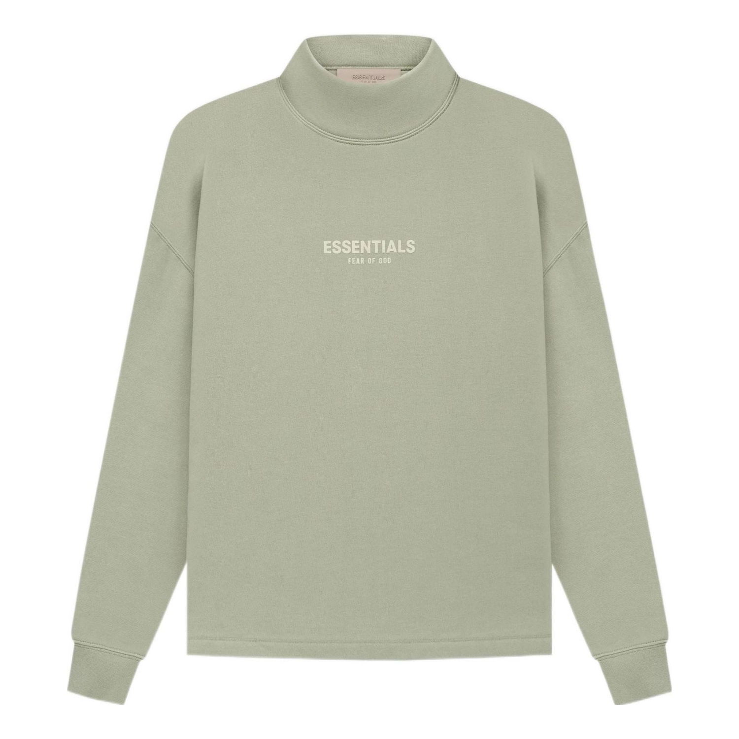 Суитчър Fear of God Essentials Relaxed Mockneck Sweatshirt Зелено | FOG-SS22-155, 0