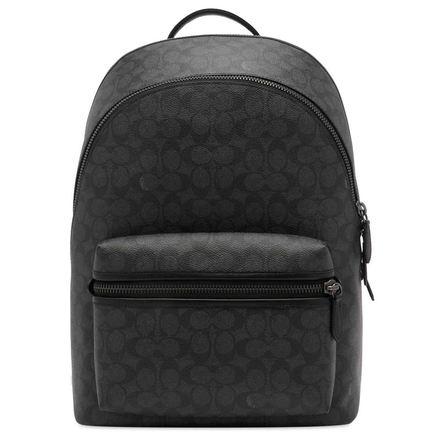 Раница Coach Signature Leather Charter Backpack Черно | CP159-CHR, 0