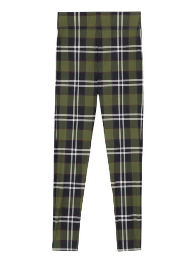 Клинове Burberry Tully Check Leggings Зелено | 8055847