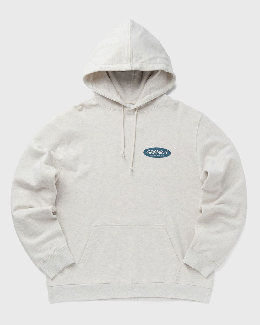 Суитчър GRAMICCI ORIGINAL FREEDOM OVAL HOODED SWEATSHIRT Сиво | G3FU-J079-ASH-HEATHER