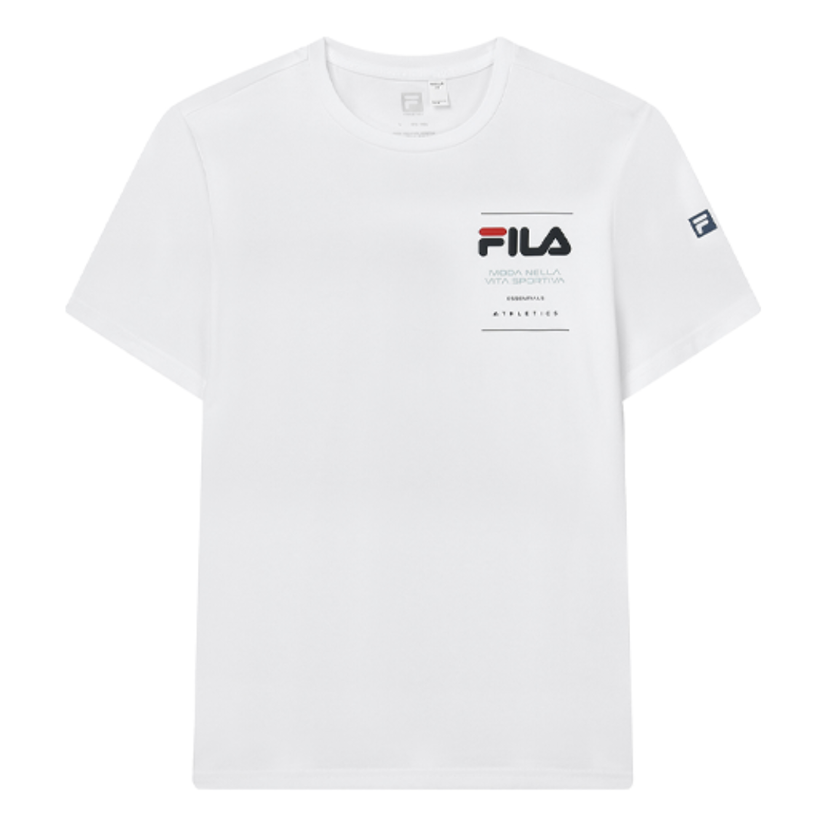 Тениска FILA Athletics Collection Logo T-Shirt Бяло | A11M321199A-WT
