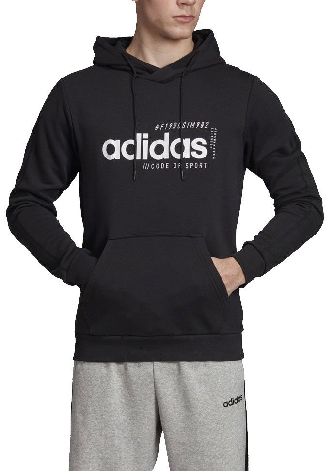Суитчър adidas Originals Brilliant Basics Hoodie with Logo Print Черно | ei4622