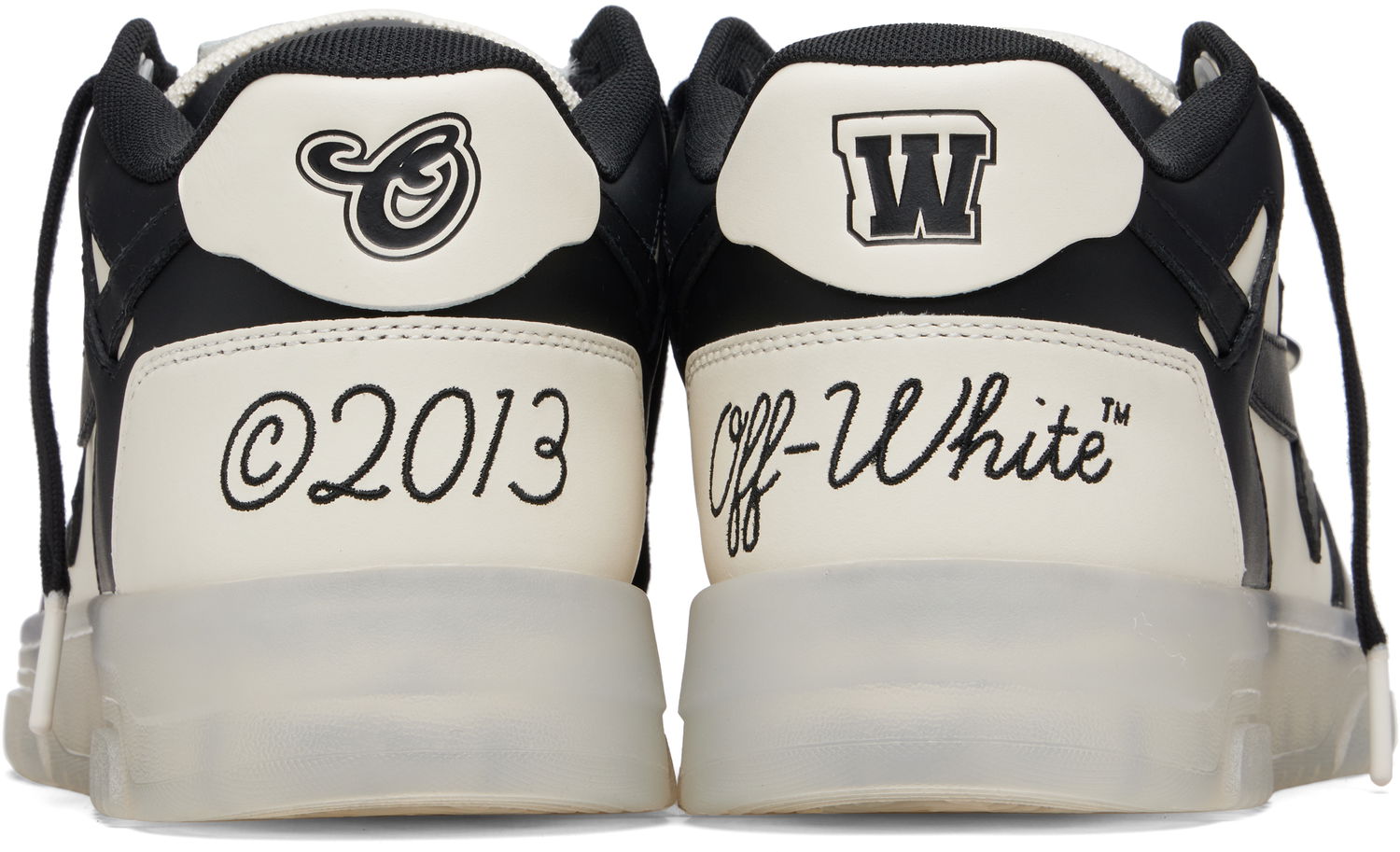 Кецове и обувки Off-White Out Of Office Varsity Черно | OMIA189F25LEA00C0310, 1