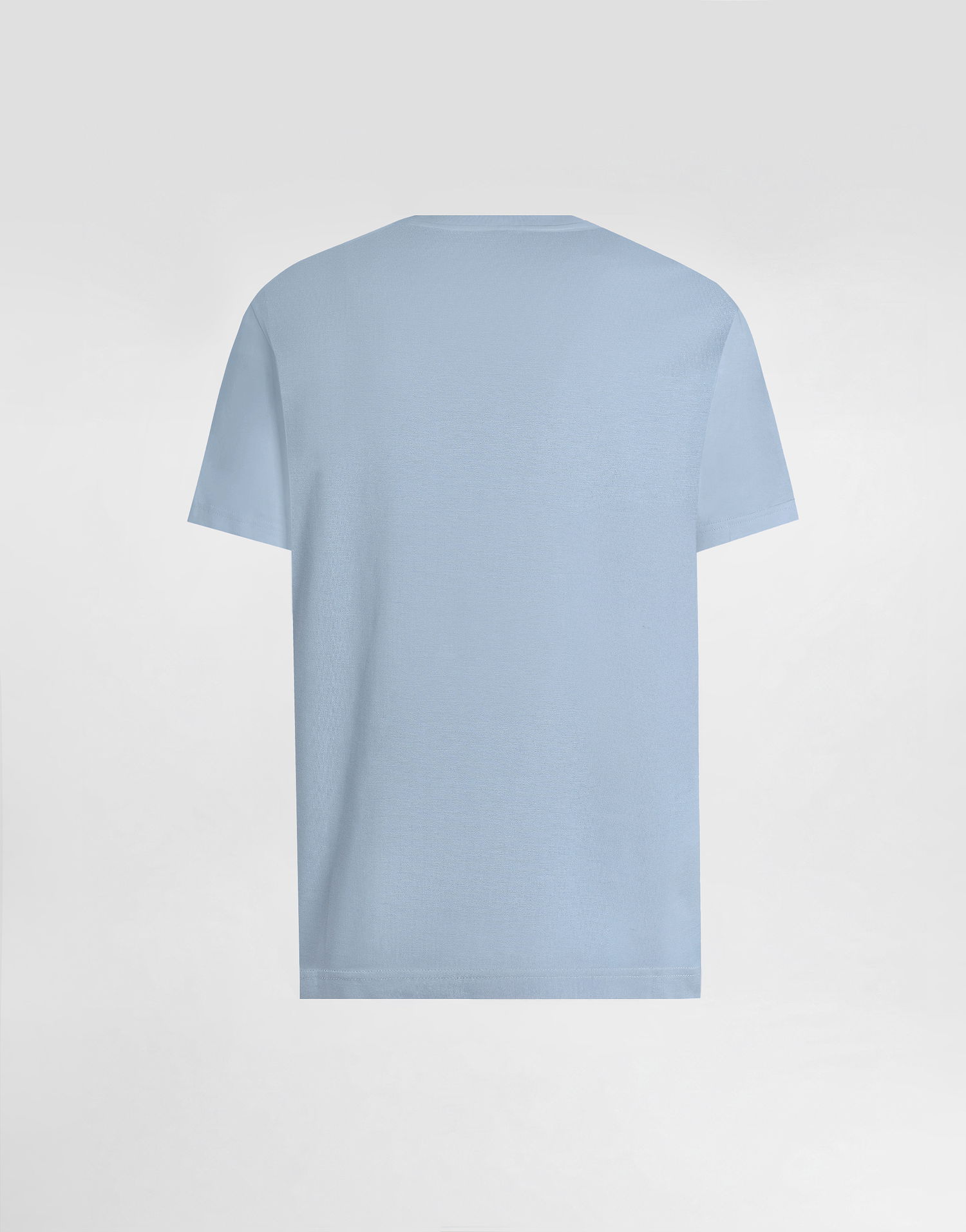 Тениска Dolce & Gabbana Cotton T-shirt With Embroidered Patch Синьо | G8RN8ZG7P0CB0112, 1