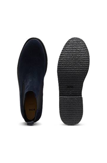Облекло и аксесоари BOSS Suede Chelsea Boots Тъмно синьо | 50548076, 1