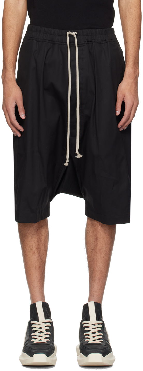 Къси панталони Rick Owens Rick's Pods Shorts Черно | RU01D3384 TE