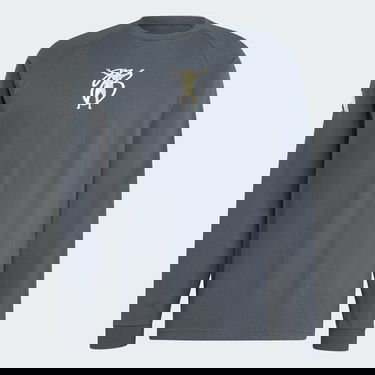 Тениска adidas Performance Long Sleeve Graphic Tee Сиво | JM9351, 3
