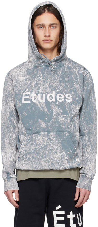 Суитчър Études Klein Acid Wash Hoodie Синьо | E24MM254A01483, 0