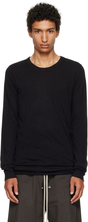 Тениска Rick Owens Concordians Basic Long Sleeve T-shirt Черно | RU02E1252 JR, 0