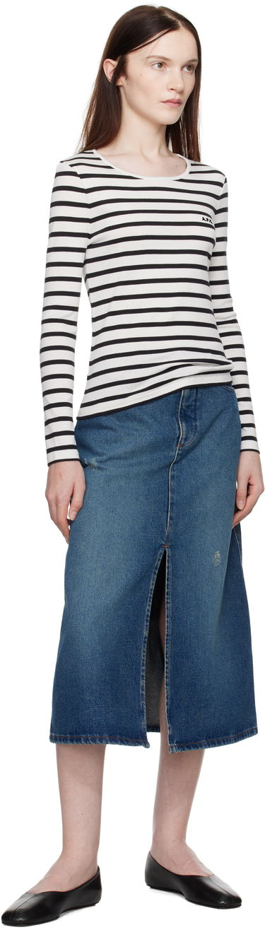 Пола A.P.C. Denim Midi Skirt Синьо | COHFC-F06423, 3