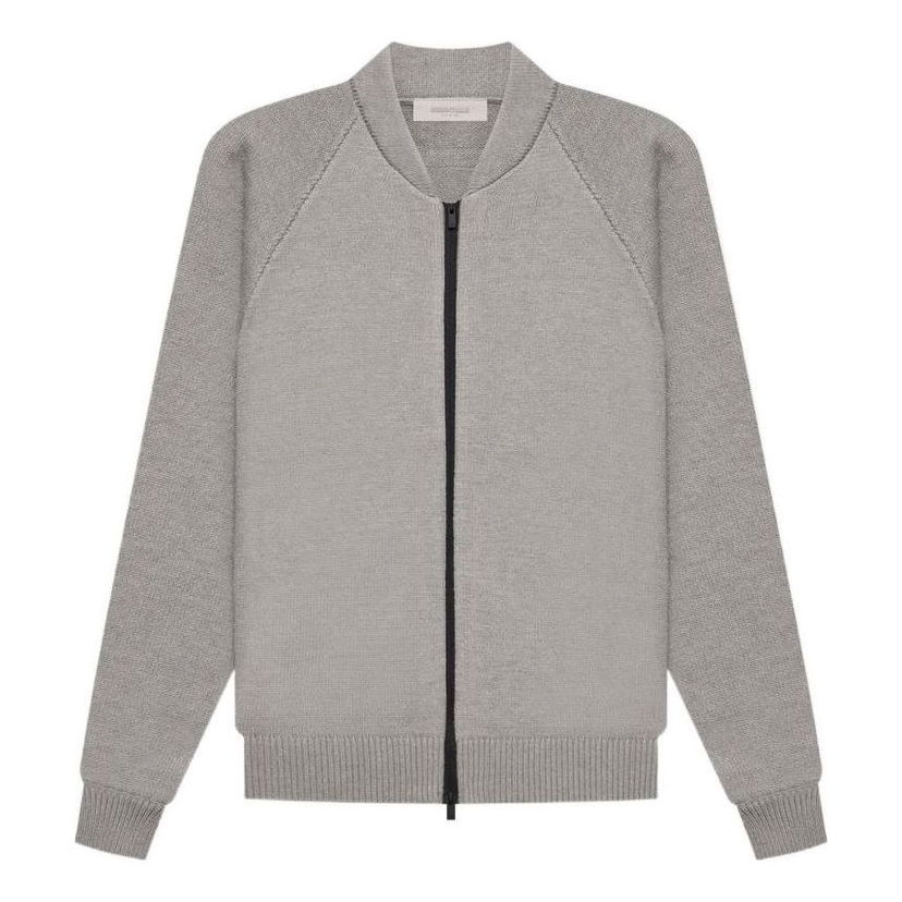 Пуловер Fear of God Essentials Zip Cardigan Сиво | FOG-SS22-096