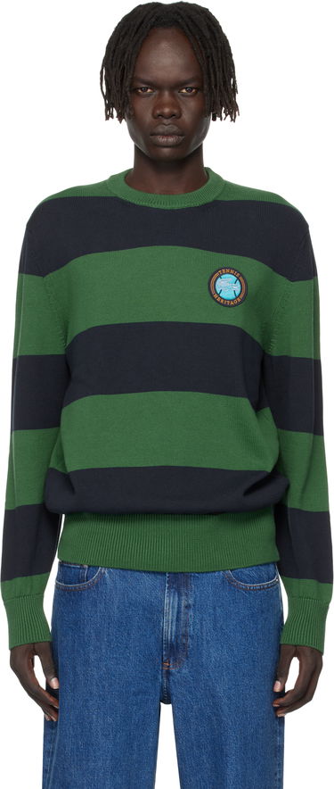 Пуловер Lacoste Lacoste Striped Cotton Jersey Sweater Зелено | AH5179_C5C, 0