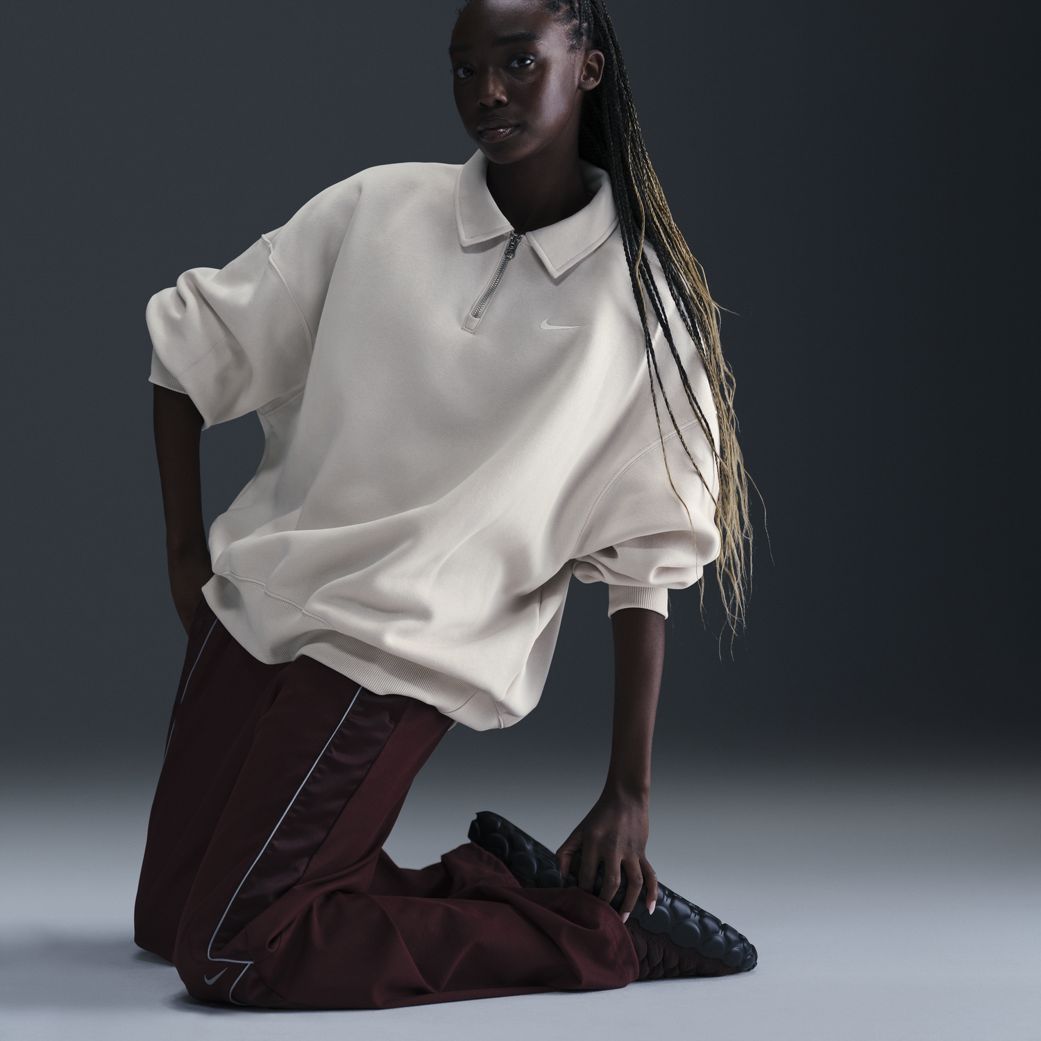 Суитчър Nike Sportswear Phoenix Fleece Бяло | FZ3207-104, 0