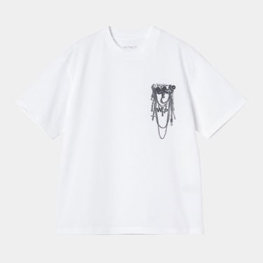 Тениска Carhartt WIP Short Sleeve Inverted Charm T-Shirt Бяло | I036030_4, 0