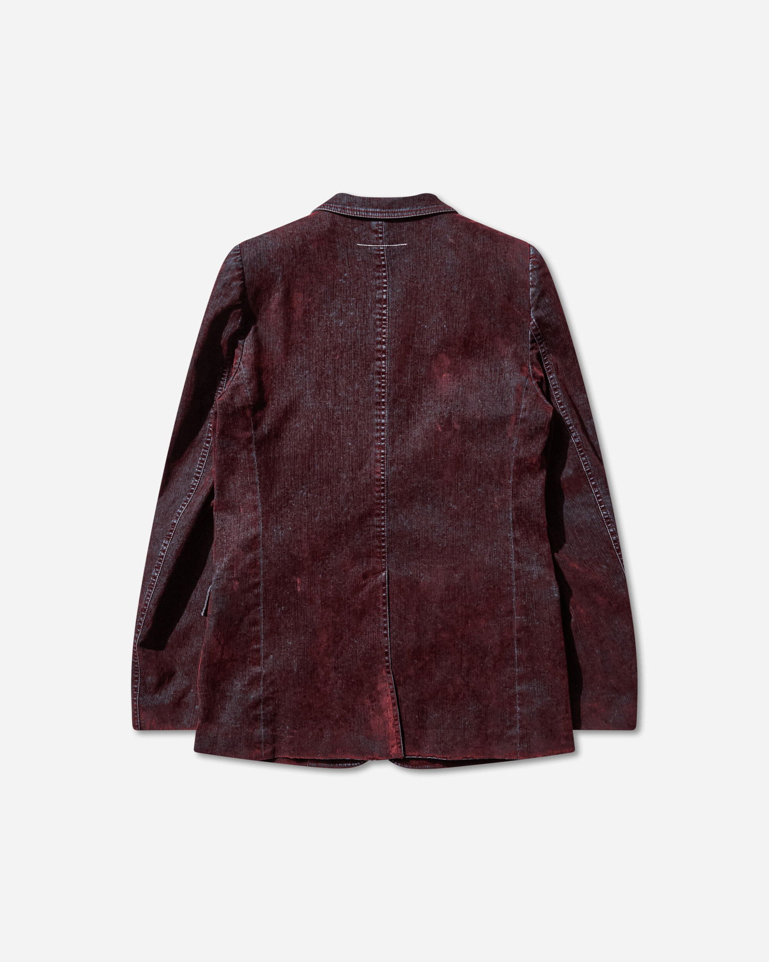 Яке Maison Margiela Flocked Denim Suit Jacket Бургунди | SH2BN0019 227, 0