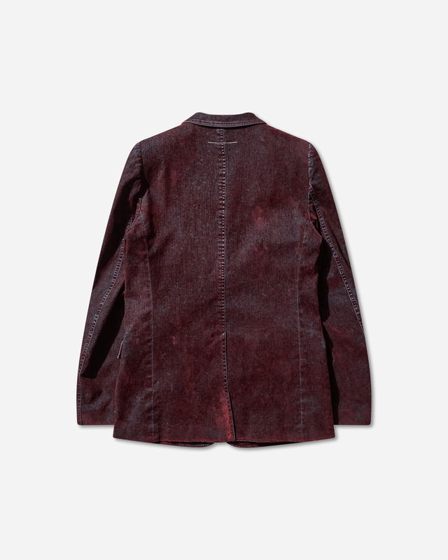 Flocked Denim Suit Jacket