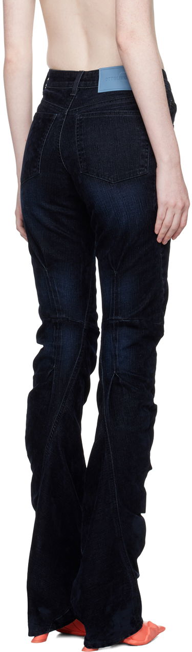 Дънки Ottolinger Ottolinger Offset Scrunch Jeans Синьо | 1701712, 2