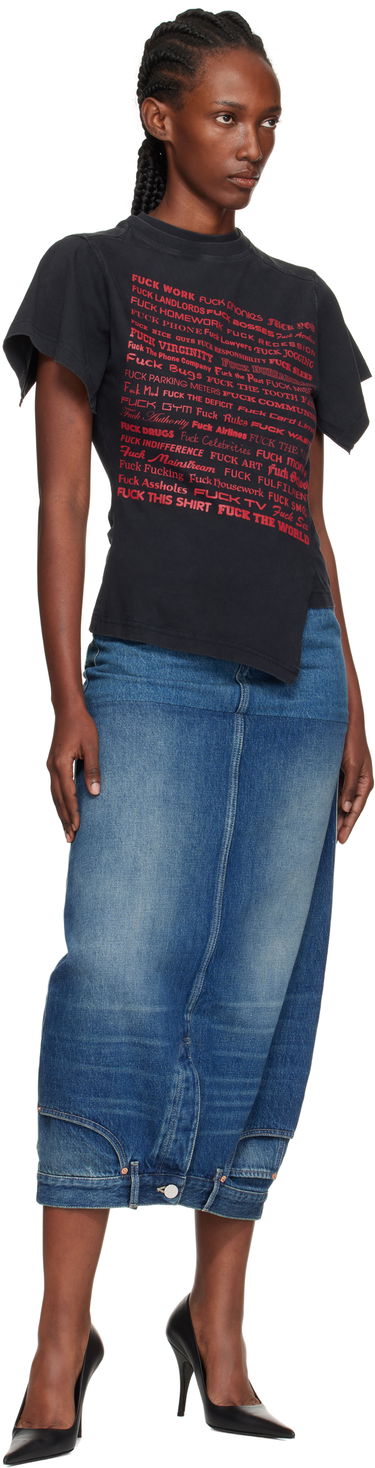 Пола VETEMENTS Vetements Double Denim Midi Skirt Синьо | WH76DK880VBBG, 3