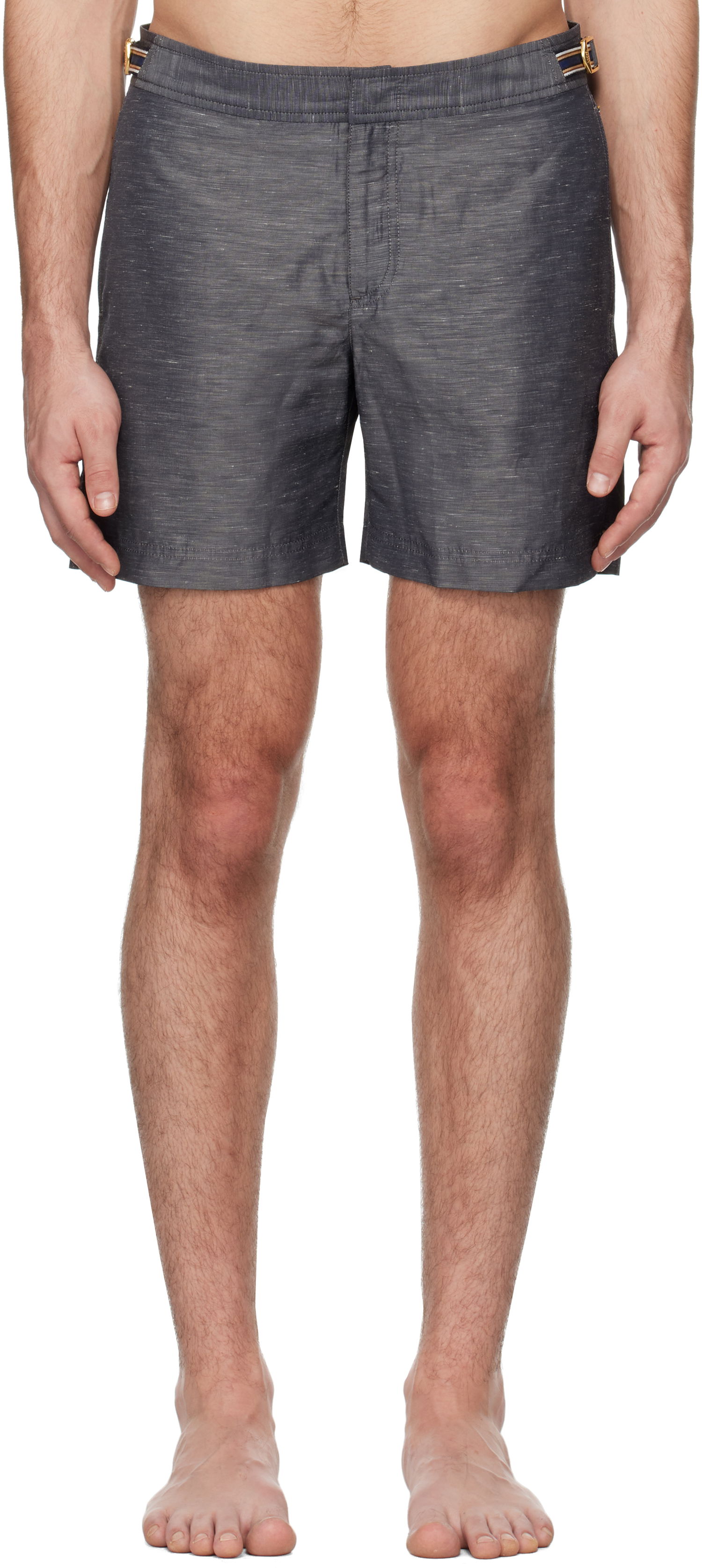 Бански Orlebar Brown Bulldog Linen Swim Shorts Сиво | 280030, 0