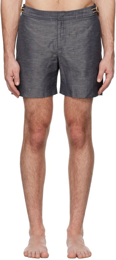 Бански Orlebar Brown Bulldog Linen Swim Shorts Сиво | 280030, 0