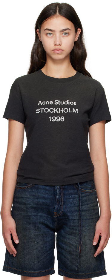 Тениска Acne Studios Acne Studios Logo T-Shirt Черно | CL0395-, 0