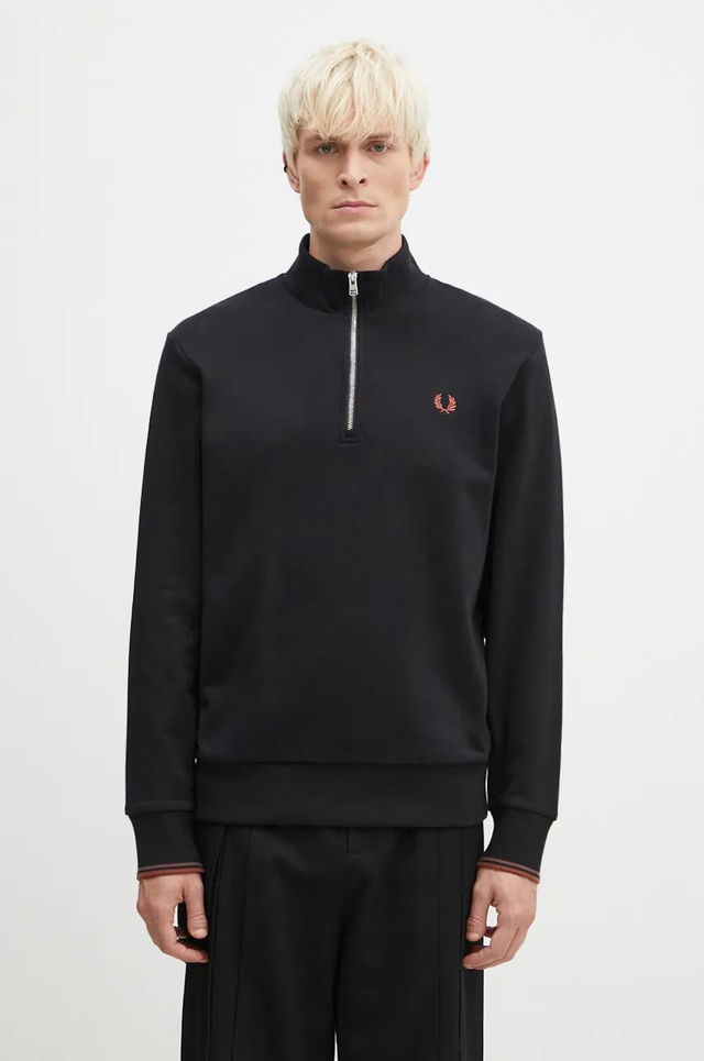 Half Zip Sweatshirt Black