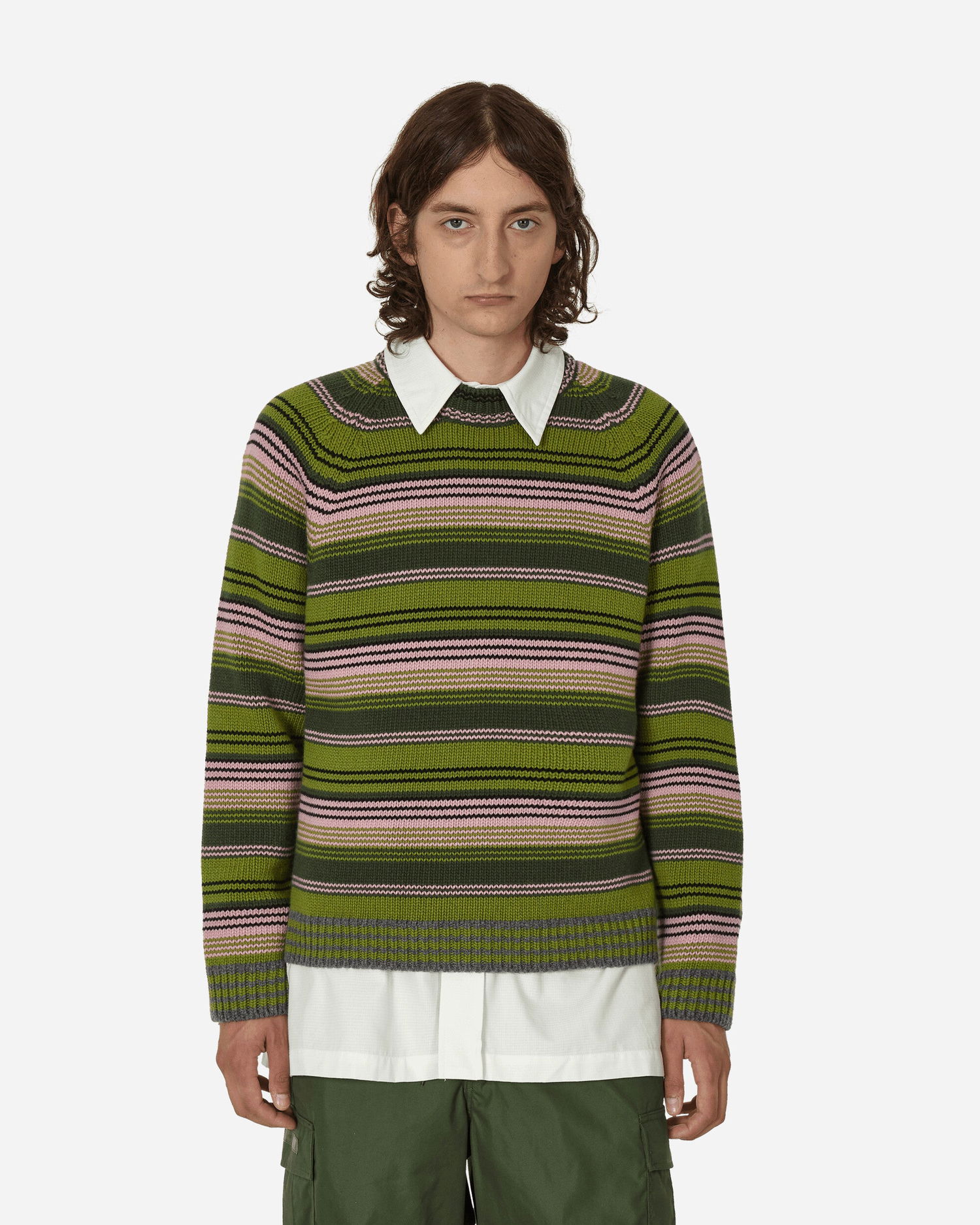 Пуловер KENZO Rue Vivienne Crewneck Sweater Зелено | FD65PU4033CP 56, 1