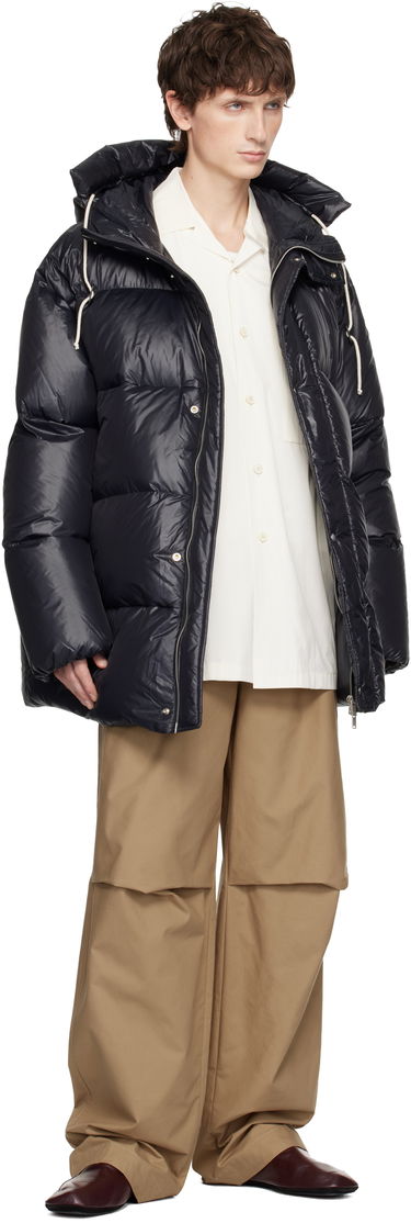 Пухо яке Jil Sander Jil Sander Hooded Down Jacket Тъмно синьо | J47AF0158_J70007, 3