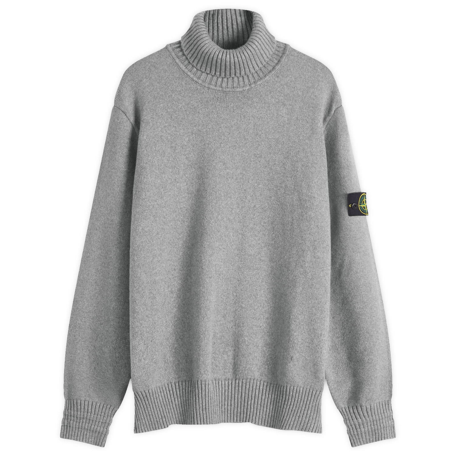 Пуловер Stone Island Turtleneck Knit Sweater Сиво | 8115505A2-V0M64, 1
