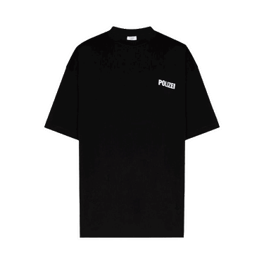 Тениска VETEMENTS Polizei T-Shirt Черно | UA53TR450B BLAC, 0
