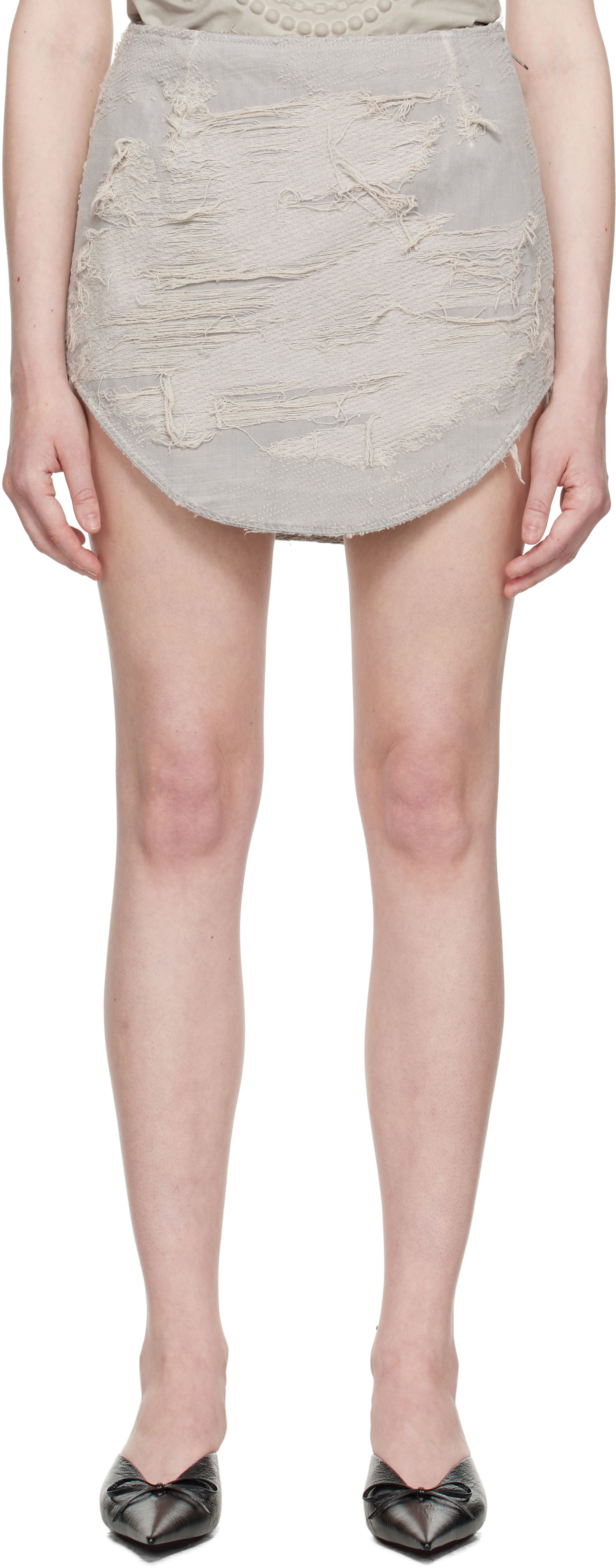 Пола Diesel Diesel De-Ada-Fsg Denim Miniskirt Сиво | A19196 007AJ, 0