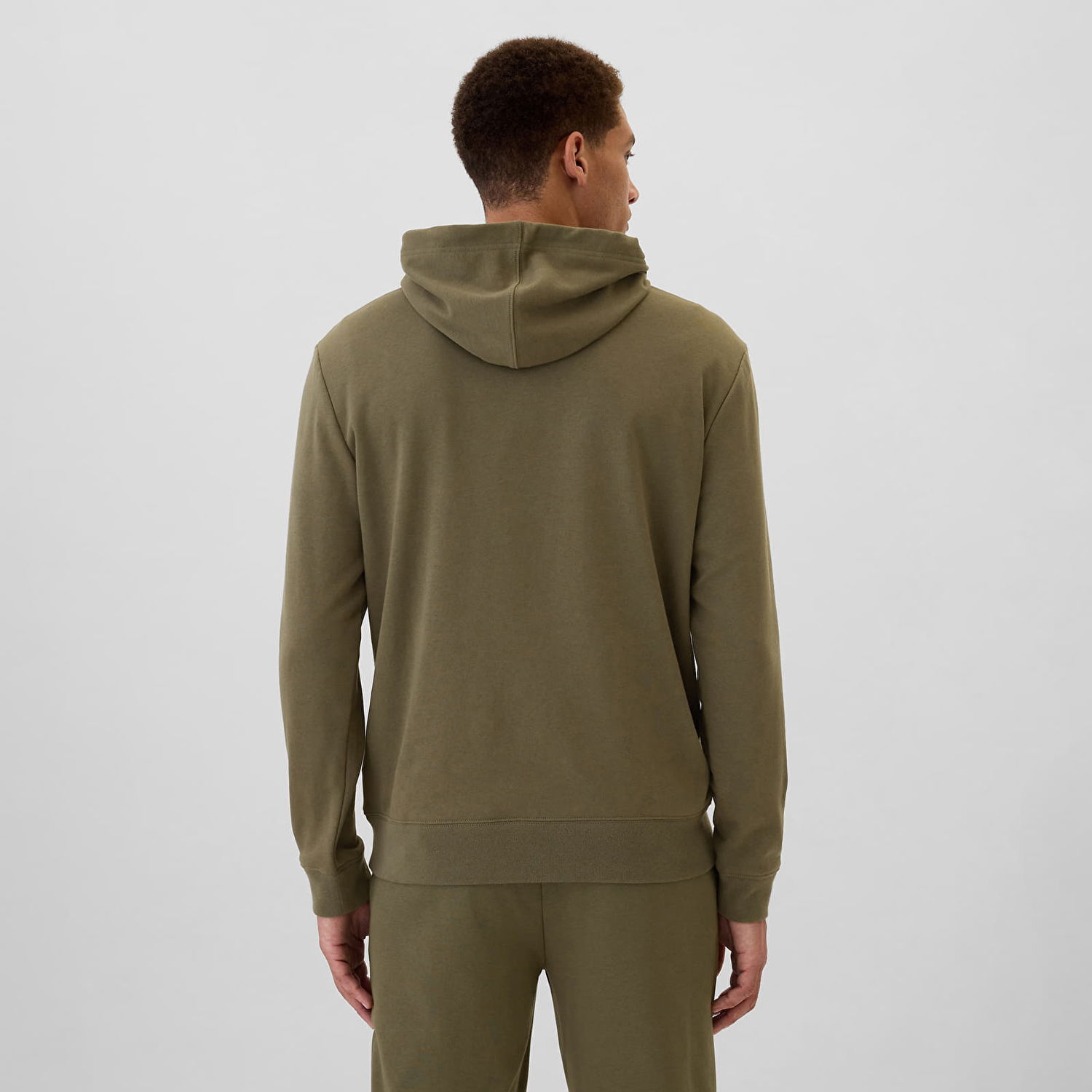 Суитчър GAP Sweatshirt Athletic Hoodie Olive Night M Кафяво | 542302-01, 1