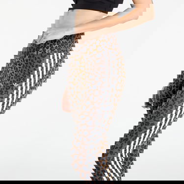 Клинове adidas Performance 3-Stripes Leopard Print Leggings Кафяво | JW7308, 4