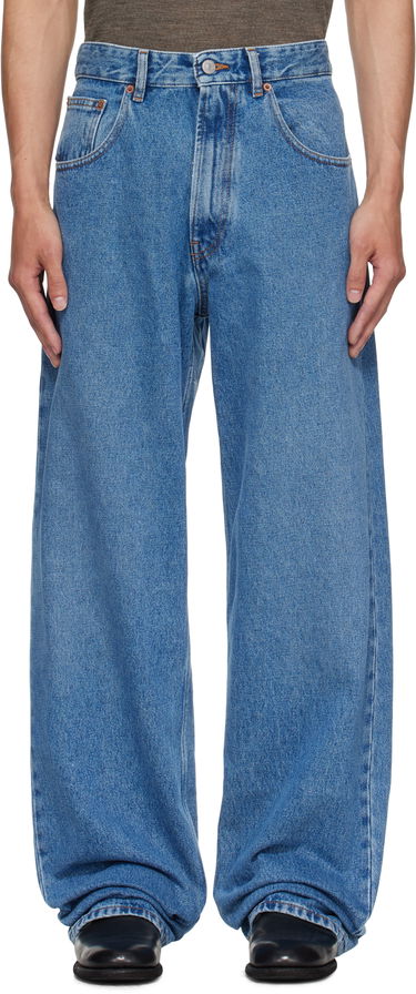 Дънки Maison Margiela MM6 Maison Margiela Wide-Leg Jeans Синьо | SH0LA0023 M30018, 0