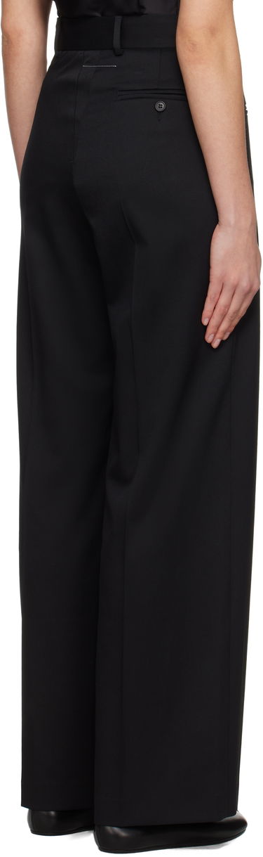 Панталони Maison Margiela MM6 Maison Margiela Twist Wool Blend Trousers Черно | S52KA0516 S47848, 2