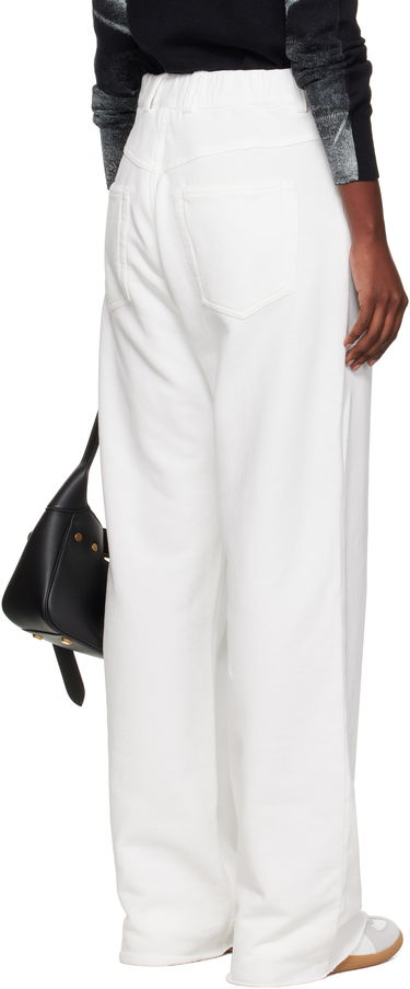 Панталони Maison Margiela MM6 Maison Margiela Brushed Sweat Jersey Trousers Бяло | S52KA0548 M25014, 2