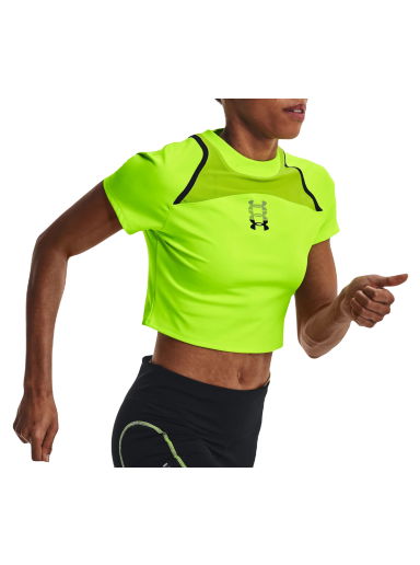 Тениска Under Armour Run Anywhere Crop Tee Жълто | 1376816-369