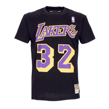 Тениска Mitchell & Ness NBA Magic Johnson Los Angeles Lakers Tee Черно | BMTRINTL1074-LALMJKBLCK, 0