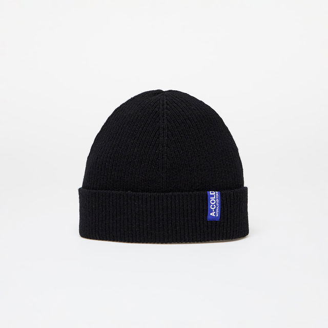 Ribbed Structure Beanie Black Universal