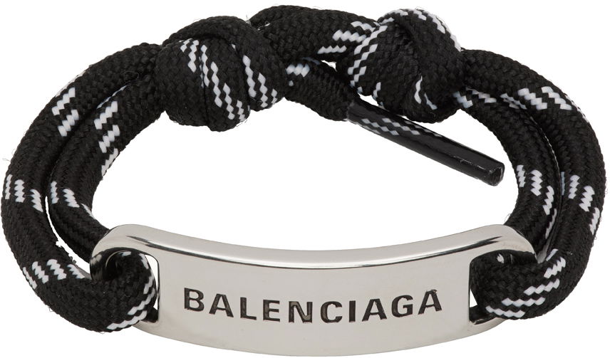 Гривна Balenciaga Plate Bracelet Черно | 656418 TVX4S, 0