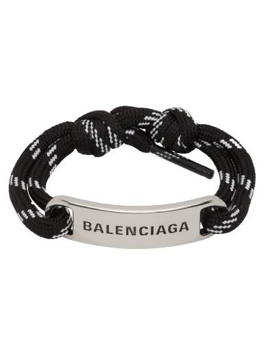 Гривна Balenciaga Plate Bracelet Черно | 656418 TVX4S