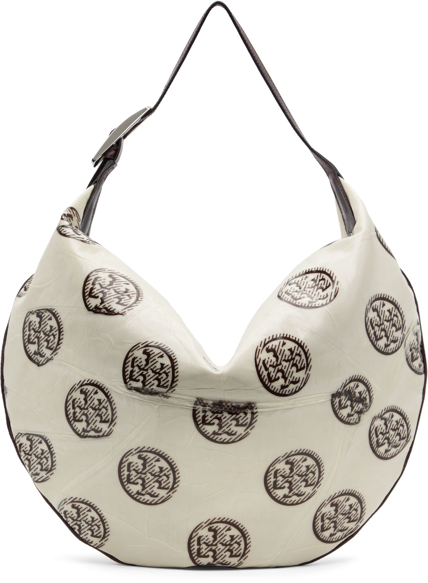 Чанта през рамо Tory Burch Tory Burch T Monogram Balloon Bag Бяло | 171915-102, 0