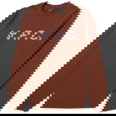 Пуловер A.P.C. VPC Logo Crewneck Кафяво | COFAX-H27378-CAJ, 0