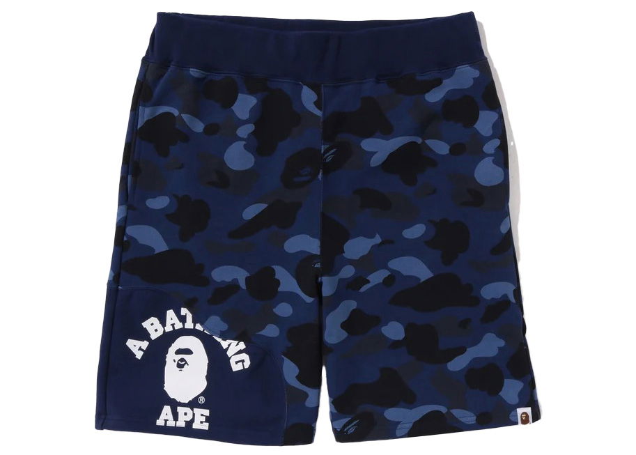 Къси панталони BAPE Color Camo Cutting Sweat Shorts Тъмно синьо | 1J30-153-012, 0
